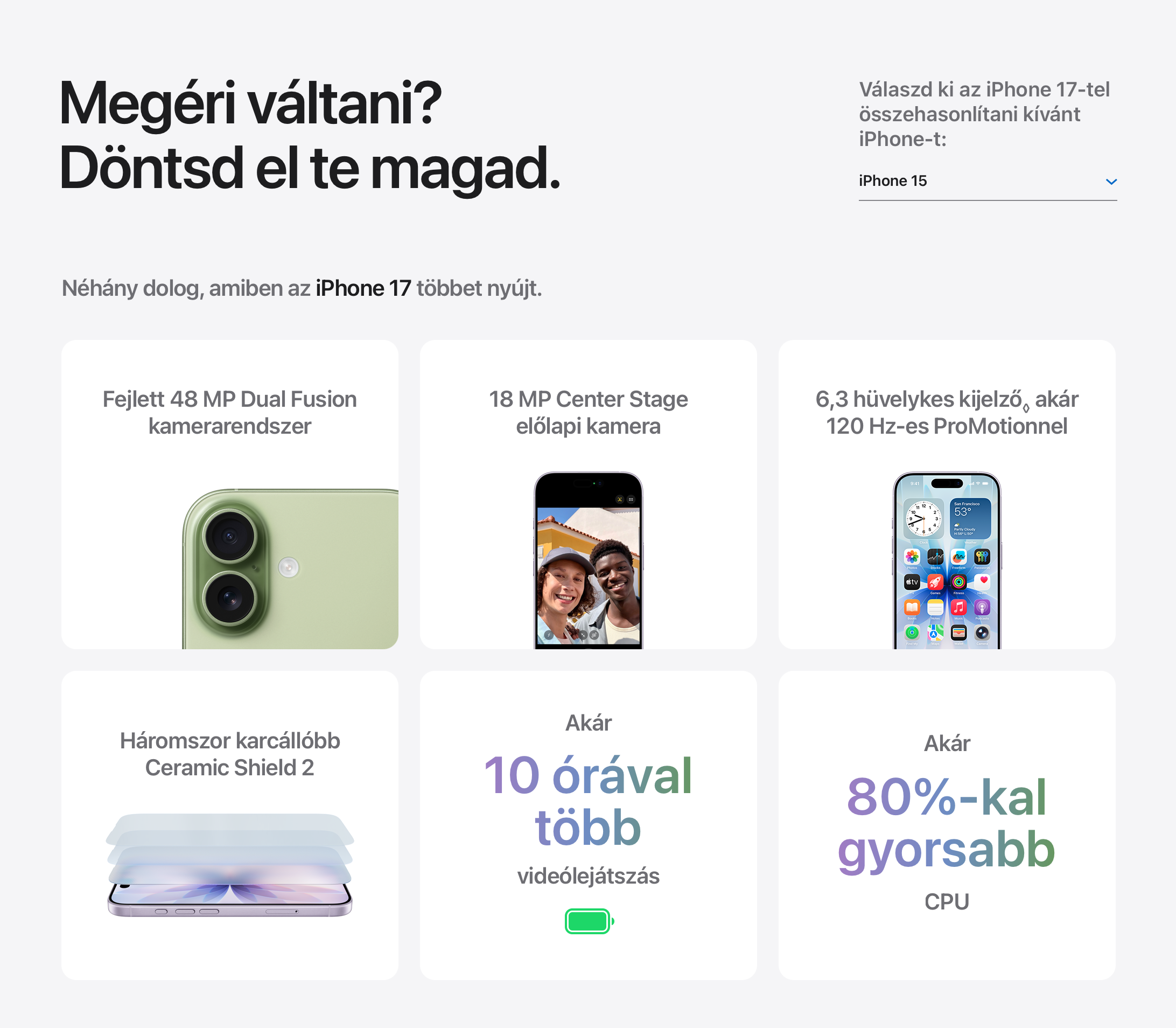 Háromszor karcállóbb Ceramic Shield 2 az iPhone 17 modelleken